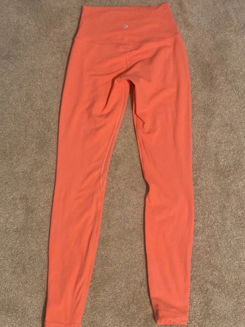 Lululemon High-Waist Coral Leggings
